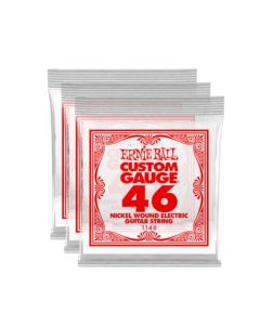 Ernie Ball níquel Wound Single Guitarra Cuerdas 3-Pack .046 3-Pack
