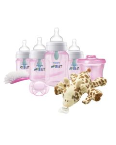 Philips Avent SCD307/02 - Biberón anticólico para recién nacido, color rosa