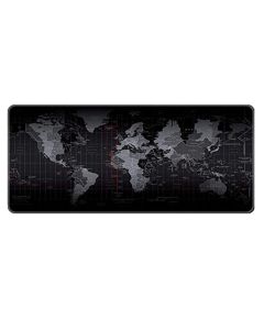 Alfombrilla de ratón para juegos grande extendida con borde cosido alfombrilla de escritorio teclado para computadora portátil ordenador de sobremesa jugador de PC oficina y hogar goma antideslizante Mapa (60 x 30 cm)
