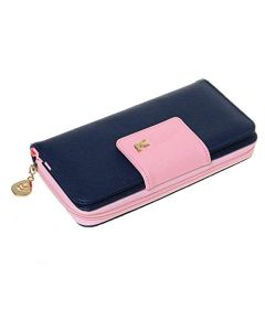 Lumbor37 Cartera Larga, Monedero de Mujer, Bolso de Mano con Hebilla de Pájaro de Gran Capacidad, Nuevo Bolso para Teléfono Móvil