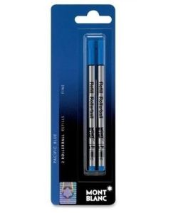 Montblanc Rollerball Refills Blue Fine 2 Per Pack