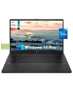 HP 17 17.3" visualización táctil HD+ Business Laptop[Windows 11 Pro], 12ª generación Intel 10-Core i7-1255U, 64GB RAM, 2TB PCIe SSD, Iris Xe Graphics, teclado numérico, WiFi, Bluetooth 5, USB, HDMI,