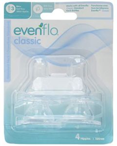 Evenflo - Pezones clásicos para botellas, 12 unidades, flujo rápido