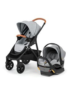 Chicco - Sistema de viaje modular Corso LE, asiento y base de coche KeyFit 35, combo de carriola y asiento de coche en veranda/gris