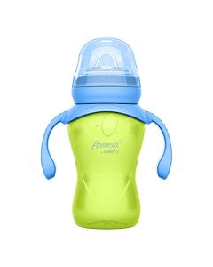 Advanced by Evenflo, Taza Entrenadora Antiderrames, Boquilla con Ultra Suavidad, 9oz/270ml, 1 pieza, el color y diseño puede variar, MEX.