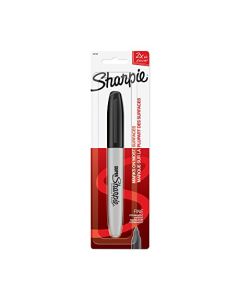 Sharpie – Super marcadores permanentes, punta fina, Negro, 1 caja