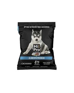 HI MULTI PRO Alimento Premium Cachorro 4 Kilos, 100% Balance Nutricional. con probióticos, Calcio y Proteínas de Alto Valor biológico