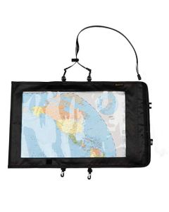 KOSIBATE Funda para mapas, impermeable, para senderismo, militar, con ventana transparente y cordón