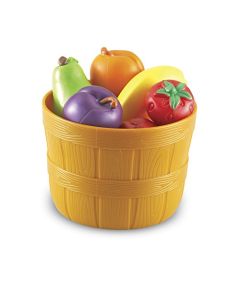 Learning Resources Canasta de Frutas New Sprouts , 10 Piezas, 18 meses +, Juegos de Imitacion, alimentos de juguete, comida de juguete para niños,nutricion para niños, frutas y vegetales de juguete