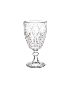 VITTORI, Juego de 6 Copas de Cristal Labrado Vintage, Copas de Vino Cristalinas, 245 ml