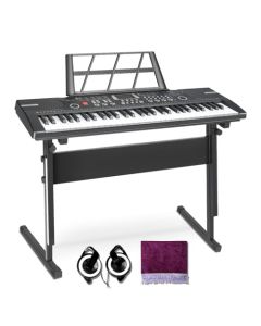 Teclado Musical-Piano Eléctrico con 61 Teclas, Teclado Musical con Altavoces, Teclado Musical para Principiantes, Piano Eléctrico Digital Electronic Piano + Stand