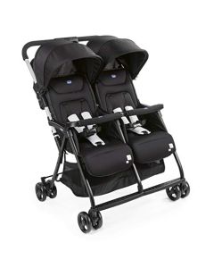 CHICCO, Carriola Gemelar Ohlalà Twin, Carriola Doble, Color Negro