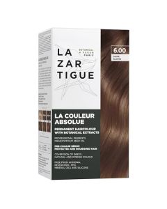 Lazartigue La Couleur Absolue 6.00 Dark Blond - Permanent Haircolour with Botanical Extracts - Nourishing Color and Shine - Free From Ammonia, PPD, Resorcinol, Mineral Oils and Silicone - Vegan