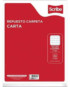 Scribe- Hojas perf p/carp cta c-7 c/100 scribe