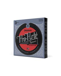 D'Addario EJ45TT Pro-Arté DynaCore Classical Guitar Strings, Titanium Trebles, Normal Tension, 3 Sets