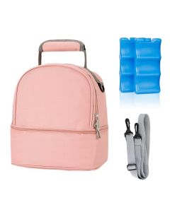 Hielera para Leche Materna, Bolsas Térmicas para Mamilas con 2 Hielo Bolsa Enfriador de Leche Materna de Doble Capa Mochila de Maternidad Bolsa Enfriadora de Transporte de Leche Materna de Impermeable