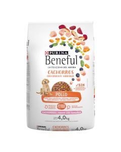 Purina Beneful Sunrise Cachorros Saludables Pollo 4 Kg, 1 Pouch