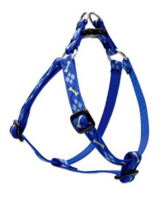 LupinePet Originals 1/2" Dapper Dog Step In Dog Harness, Azul Royal, 1/2" by 10"-13" Girth