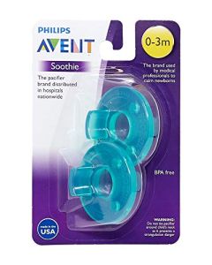 Philips Avent Chupete sin BPA, 0 – 3 meses, paquete de 2, el embalaje puede variar, Chupete, Verde/azul, 0-3 meses