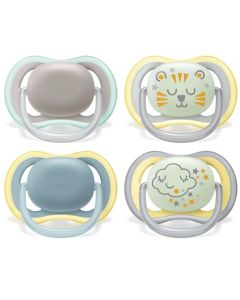 Philips Avent Ultra Air, 4 piezas, 2 brillan en la oscuridad, 18 meses, con caja esterilizadora, SCF349/43