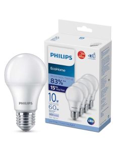 Philips LED Foco EcoHome 10W - Pack de 4 luz fría
