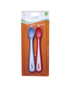 Evenflo Set Cucharas Flexibles, color, 2 piezas., 2 unidad, 1