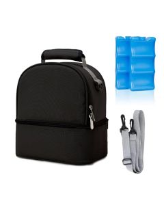 Hielera para Leche Materna Bolsas Térmicas para Mamilas con 2 Hielo Bolsa Enfriador de Leche Materna de Doble Capa Mochila de Maternidad Bolsa Enfriadora de Transporte de Leche Materna de Impermeable