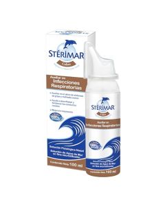 Stérimar Cobre, Lubricante Nasal 100% Natural con Solución de Agua de Mar y Cobre, Auxiliar en Infecciones Respiratorias para Toda la Familia,100 ml