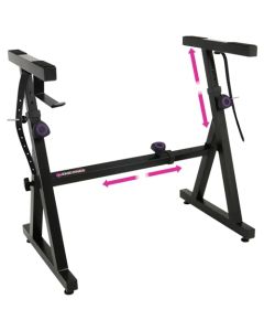 Liquid Stands Soporte para teclado de piano - Estilo Z ajustable y portátil - Soporte de música resistente para niños y adultos - Se adapta a pianos eléctricos de 54 a 88 teclas