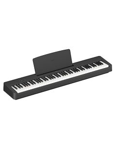 Yamaha P-145 - Piano digital negro - Piano digital ligero y portátil con 88 teclas compactas de martillo de grado y 10 sonidos de instrumento