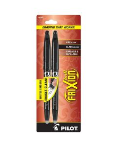 Pilot Frixion Ball, Bolígrafo, Tinta Borrable Negra, Usa Repuesto, Blíster 2 Piezas (31553)