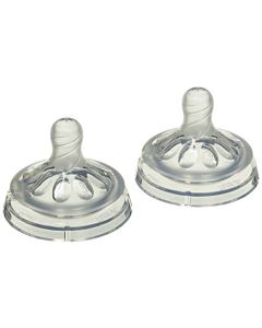 Philips Avent - Tetina para biberón (flujo medio, 3 m), 2 unidades, Transparente, Una talla