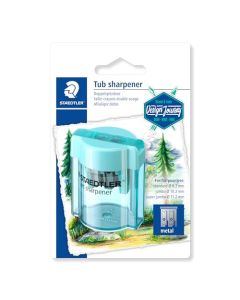 Staedtler - Blister sacapuntas redondo doble con cubierta - 1 pza