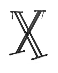 Soporte de Teclado, Base para Teclado Musical Ajustable, Forma de X Portátiles Soporte Doble para Teclado Musical con 7 Posiciones Ajustables Altura y Anchura, , para Piano Digital de 54 a 88 Teclas