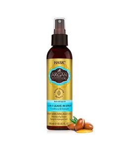 HASK - Aceite de argán 5 en 1 en aerosol, 6 onzas líquidas