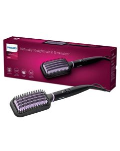 Philips StyleCare BHH880/00 utensilio de peinado Cepillo alisador Negro, Rosa 1.8 m - Moldeador de pelo (Cepillo alisador, 170 °C, 200 °C, PTC, Negro, Rosa, Anilla para colgar)