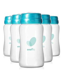 Evenflo Advanced - Botellas de colección de leche materna, 5 onzas, paquete de 6