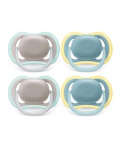 Philips Avent Ultra Air Chupete 18m+, Beige/Dawn, paquete de 4, SCF349/25