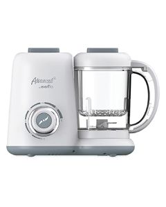 Advanced by Evenflo, Multiprocesador de Alimentos 4 en 1 para Bebés, Descongela, Cocina al Vapor, Licua y Esteriliza