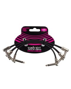 Ernie Ball 6” Flat Ribbon Patch Cable 3-Pack
