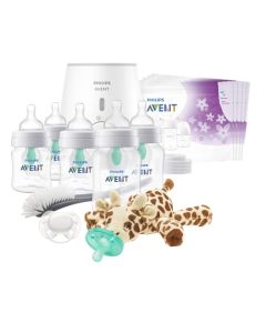 Philips AVENT SCD308/01 - Biberón anticólico con ventilación sin aire, todo en uno, color blanco