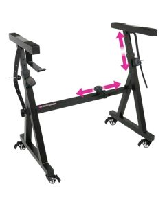 Liquid Stands Soporte para teclado de piano con ruedas, estilo Z, ajustable y port·til, profesional, resistente (se adapta a pianos elÈctricos de 54 a 88 teclas)