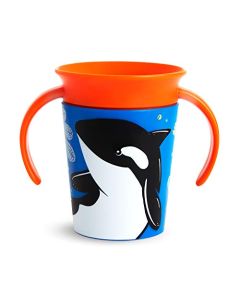 Munchkin Miracle 360 WildLove Trainer Cup, 6 Ounce, Orca