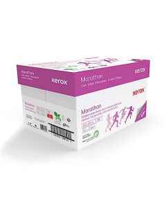 Caja de Papel Bond Marathon Xerox 70g/m², 5000 Hojas de Tamaño Carta, Blancura 99%