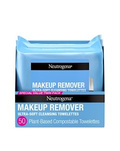 Neutrogena Toallitas Desmaquillantes Ultra Soft, 25 piezas (paquete de 2)
