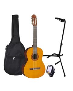 Paquete Guitarra Electroacustica Yamaha Cx40 Afinador Funda Base