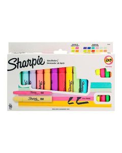 Sharpie Marcadores de Texto Resaltadores Pastel, Pocket y Tank, 16 piezas