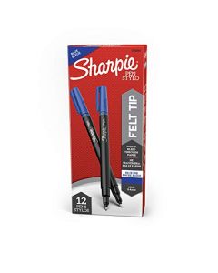 Sharpie Pen Azul 12pieza(s) pluma estilográfica - Pluma estilográficas (Azul, Multicolor, 12 pieza(s))