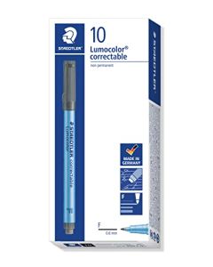 Staedtler Lumocolor 305F-9 - Marcador, 10 piezas, color negro