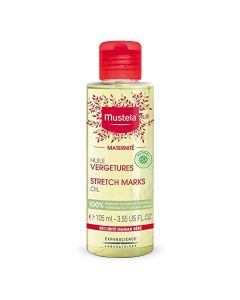 Mustela Maternity Stretch Marks Oil - with Natural Avocado, Maracuja & Sunflower Oil - EWG Verified, Vegan & Fragrance Free - 3.55 fl. oz.